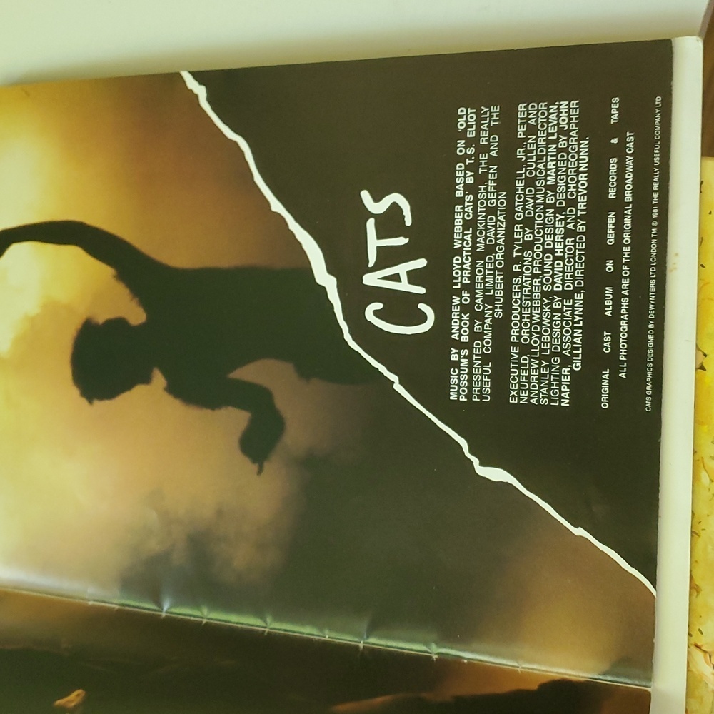 🩵 1981 CATS Musical Broadway Program & Cast Bio Insert Chicago - Picture 4 of 7
